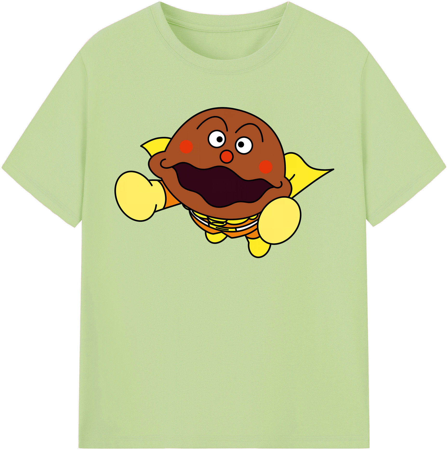 （画像用） アンパンマン Anpanman 綿100％半袖Tシャツ（フロントプリント）
